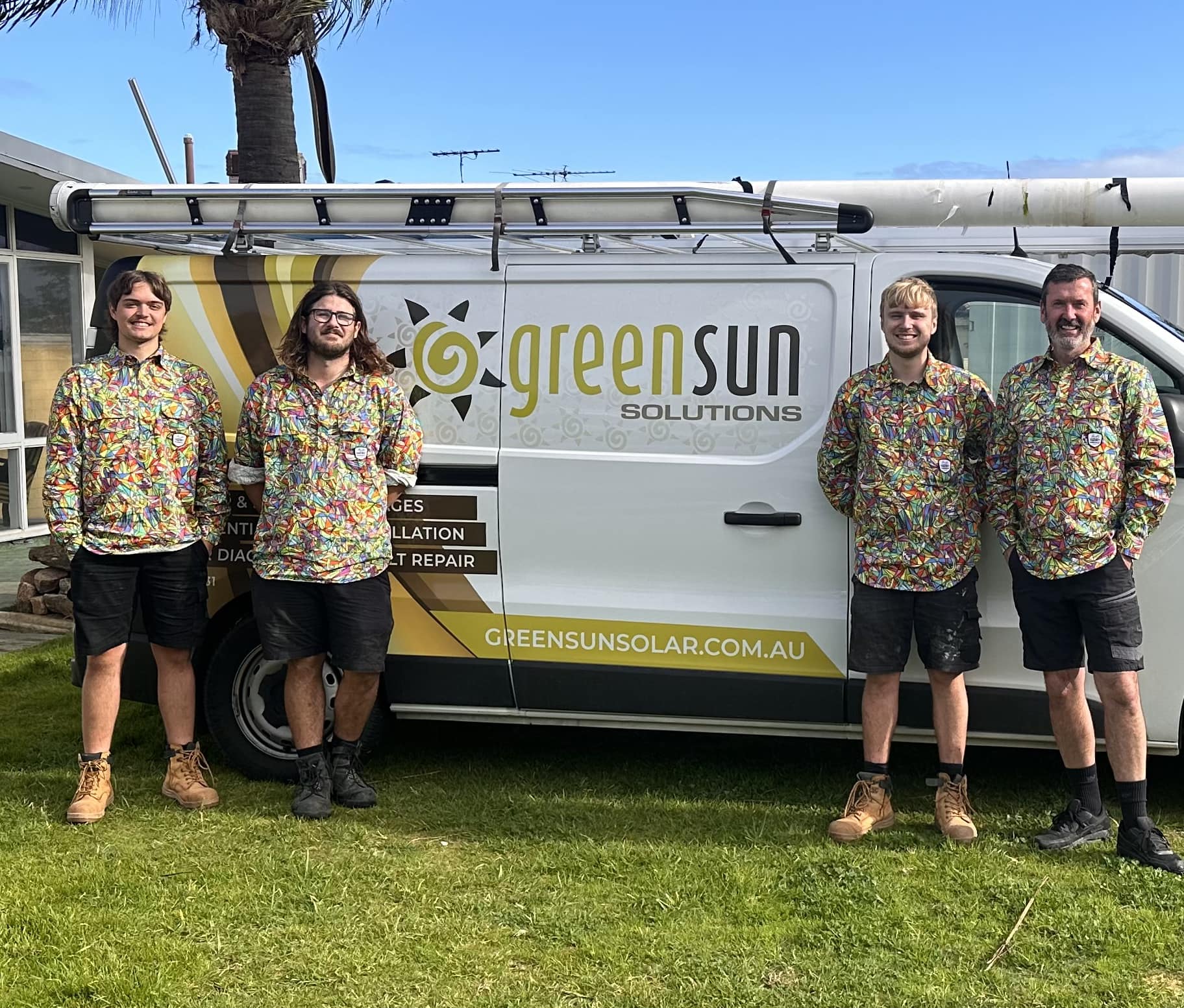 Green Sun Solutions installer team